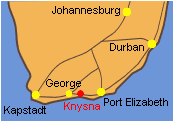 Karte S&uuml;dafrika