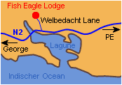 Anfahrt Fish Eagle Lodge